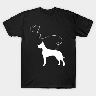 dog cute great danes heart T-Shirt